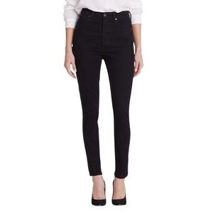 COH Olivia High Rise Slim Jeans Black Denim Size 27 NWT